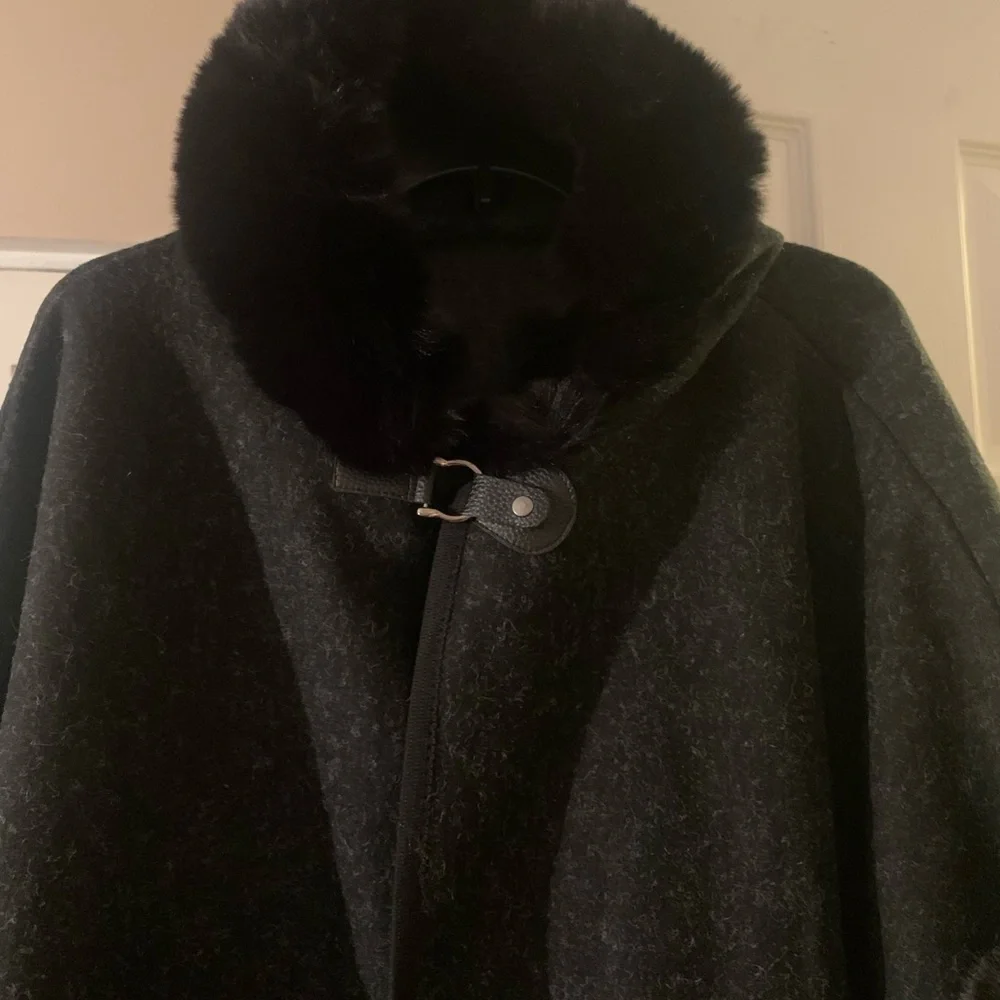 CARDIGAN GRAY SHAWL HOODIE. - Picture 5 of 12